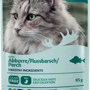 Sparpaket 24 x 85 g Bozita Häppchen in Gelee mit Barsch Katzen Nassfutter Billig
